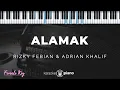 Download Lagu Alamak - Rizky Febian \u0026 Adrian Khalif | KARAOKE PIANO - FEMALE KEY