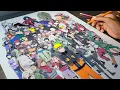 Speed drawing - Naruto TODOS OS PERSONAGENS