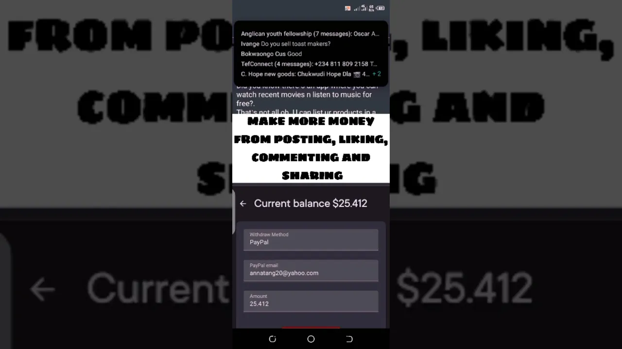 Make money from posting, liking, commenting and posting