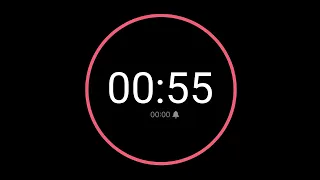 55 Second Countdown Timer iPhone Timer Style