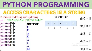 Access characters in a python string concatenation a string