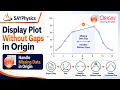 How to Display a Graph Without Gaps for Missing Data in OriginPro