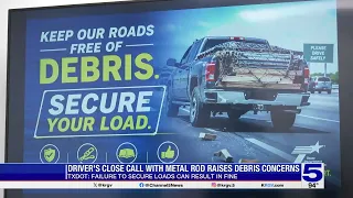 McAllen man survives after 5-foot metal rod pierces his windshield on expressway