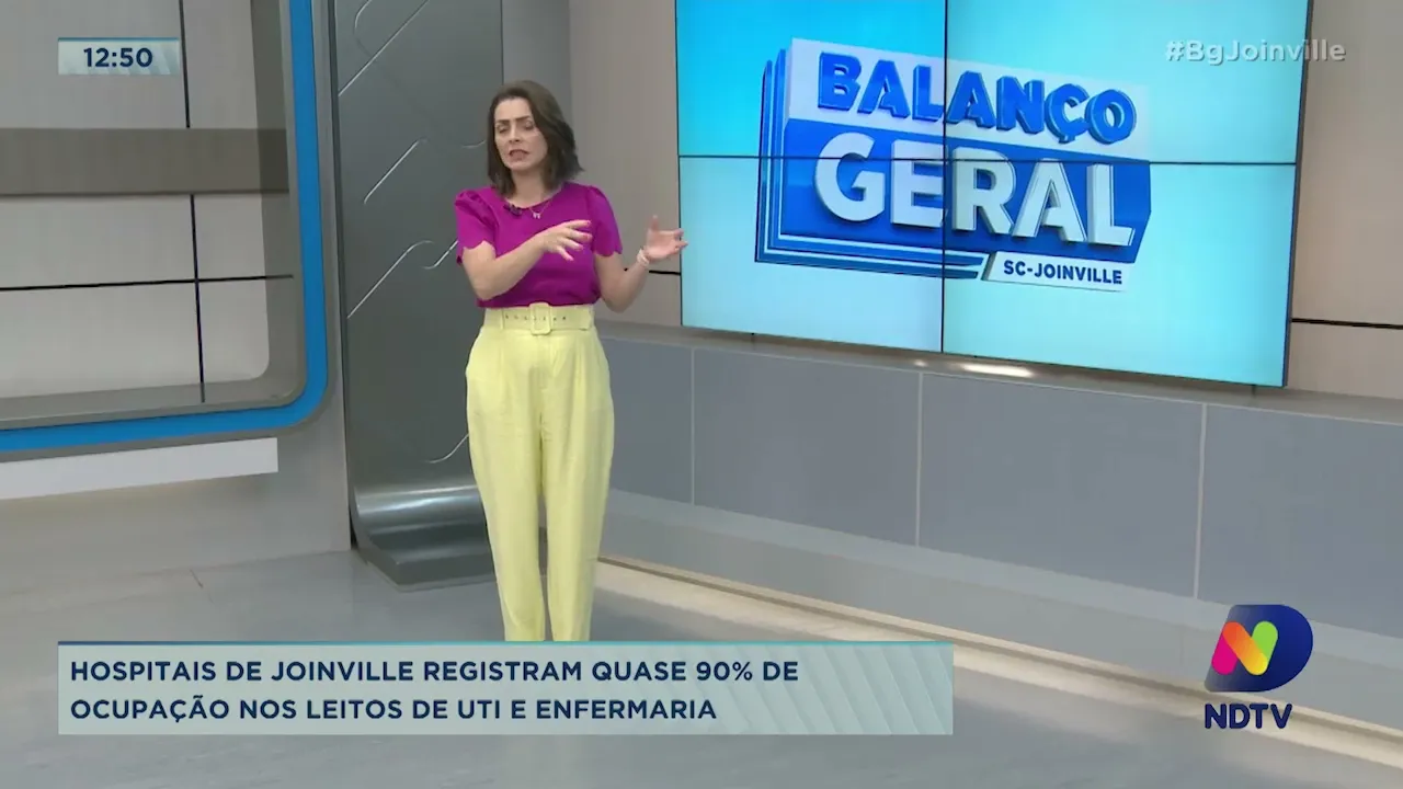 Hospitais de Joinville registram quase 90% de ocupação nos leitos de UTI e enfermaria