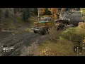 SnowRunner Massive Construction Rig Semi Trailer Delivery To The Drilling Site Michigan 4K Gaming
