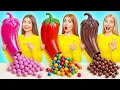 Download Lagu 젤리 푸드, 리얼 푸드 vs 초콜릿 푸드 챌린지 | 재미있는 상황 Super Hyper DO
