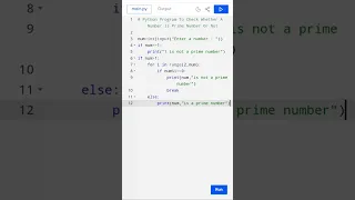 Python Program To Check If A Number is Prime Number Or Not Python For Beginners
