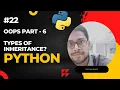 Python OOPs Part-6 Types of Inheritance in Hindi Python learning by Saksham Kumar