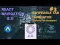 React Navigation 2 0 Swipeable Bottom Tab Navigator Material React Native