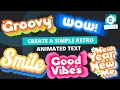 Create A Simple Retro Animated Text in Pixlr E