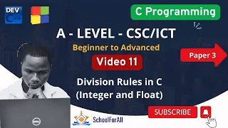 11 Division Rules in C Integer and Float