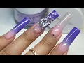 Purple Ombre Makartt Acrylic Acrylic Nails Tutorial