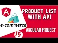 Angular project tutorial Display Product List with API Angular E-commerce Project