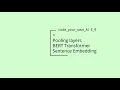 Optimize pooling layer options of BERT transformer based sentence embedding models SBERT 4