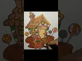 Gingerbread House Coloring Kids Coloring