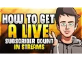 How to get a Live Subscriber Count In Streams I Tutorial