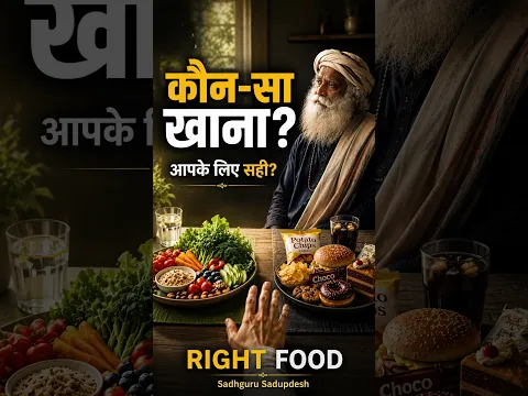 कौन-सा खाना आपके लिए सही है? | Right Food | Sadhguru Sadupdesh #ytshortsvideos
