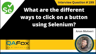 What are the different ways to click on a button using Selenium Selenium Interview Question