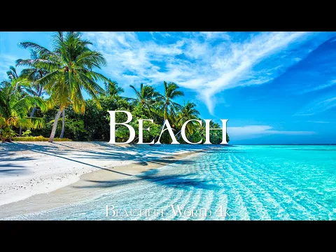 Download MP3 Tropical Beach 4K Relaxation Film - Relaxing Piano Music - Natural Landscape