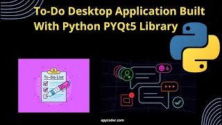 Create a Sleek To-Do List App with Python and PyQt5 Stylish GUI Programming Tutorial