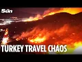 Download Lagu RAGING Turkey wildfires cause travel chaos as airport shuts down in holiday hotspot