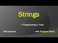 String in C C Programming in Tamil Character Array