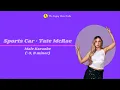 Download Lagu Karaoke / Tate McRae - Sports Car  - 3 (Male version,  B Minor scale)