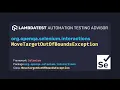 org openqa selenium interactions MoveTargetOutOfBoundsException with example