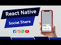 React Native Social Sharing with react-native-share Tutorial 205