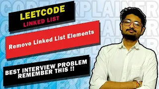 203 Remove Linked List Elements LEETCODE IMPORTANT INTERVIEW PROBLEM LINKED LIST