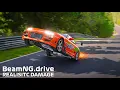 NURBURGRING Jump Compilation BUT With REALISTIC DAMAGE MODEL BeamNG Drive