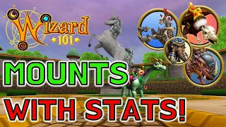 Wizard101 - ALL MOUNTS That Give STATS