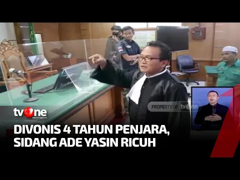 Sidang Vonis Bupati Bogor Nonaktif Ade Yasin Berakhir Ricuh