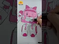 COLORING ROBOCAR POLI How to Coloring Robocar Poli Robocar Poli