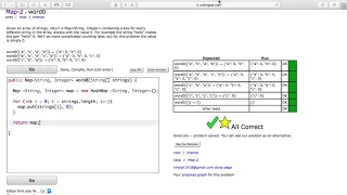Map-2 word0 Java Tutorial codingbat com