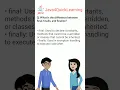 Difference Between Final Finally And Finalize 30 Days 30 Questions 17 Placement Series