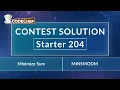 Minimize Sum MINSMODM Starter 204 CodeChef Solution
