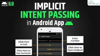 Implicit Intent Passing in Android Studio Android Intent Passing Explained with Practical