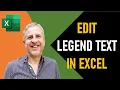 How to Edit Legend Text in an Excel Chart