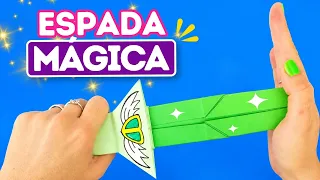 ⚔️ Cómo Hacer una ESPADA de Origami que se clava de verdad