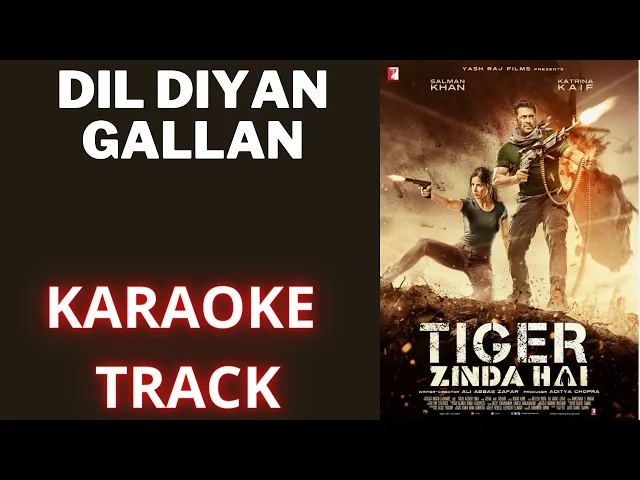 Download MP3 Dil Diya Gallan karaoke with Hindi lyrics (ORIGINAL TRACK!)