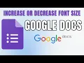 Google Docs Tutorial Secret Keyboard Shortcut to Increase OR Decrease Font Size