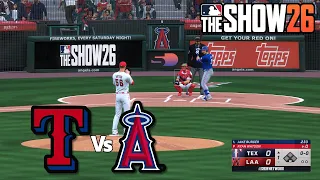 Texas Rangers vs Los Angeles Angels MLB The Show 26 Simulation MLB 2026 Full Gameplay