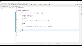 How to compare two references of Strings in Java Java tutorial