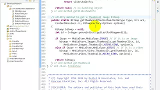 lesson13 13 Slideshow java Utility method getThumbnail loads a