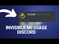 Send Invisible Text On Discord Easy Tutorial No Copy Paste Itz Gold