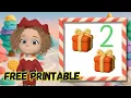 Christmas Adventure Count Write Numbers 1-10 Math Ages 4-8 FREE Worksheet