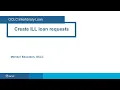 OCLC Interlibrary Loan Create ILL loan requests