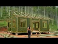 Download Lagu Girl Builds the Most Beautiful 2-Story Bamboo House in the World | Full Build from Start to Finish