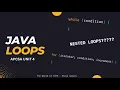 Java Loops APCSA Unit 4 Review